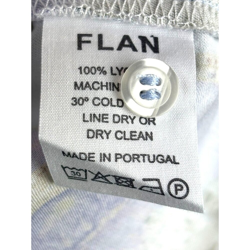 Flan Labs Silky Castle Print Button Up Shirt Men’… - image 7